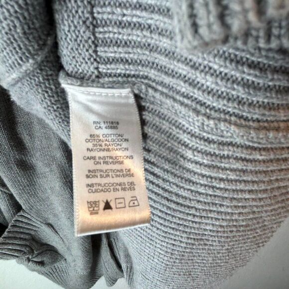 Michael Michael Kors Womens Cardigan Small Gray Open cable knit basic layer - Picture 3 of 10